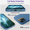 Picture of OTOFLY Designed for iPhone 13 Case, Silicone Shockproof Slim Thin Phone Case for iPhone 13 6.1 inch Blue