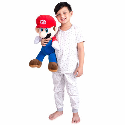 Picture of Super Mario Kids Bedding Super Soft Plush Cuddle Pillow Buddy, One Size, By Franco