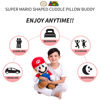 Picture of Super Mario Kids Bedding Super Soft Plush Cuddle Pillow Buddy, One Size, By Franco