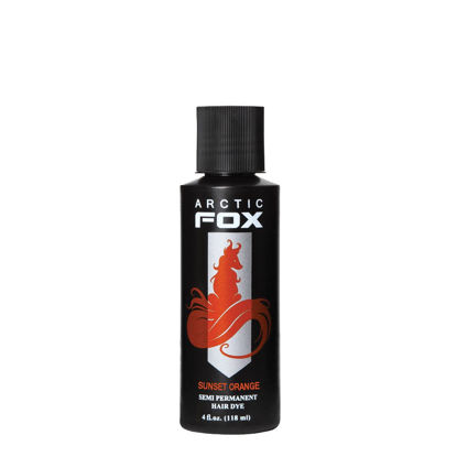 Picture of ARCTIC FOX Vegan and Cruelty-Free Semi-Permanent Hair Color Dye (4 Fl Oz, SUNSET ORANGE)