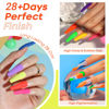 Picture of modelones Neon Gel Nail Polish Set - Summer 6 Colors Gel Polish Hot Pink Orange Bright Nail Polish Gel Neon Yellow Green Purple LED Gel Nail Kit Popular Nail Art DIY Manicure Gifts for Women DIY Salon