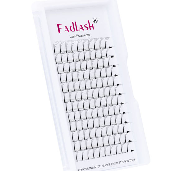 Picture of Premade Lash Extensions Fans Volume Lash Extensions Pre Made 4D 0.07 C Curl Extensions Pre Fanned Volume Eyelash Extensions Individual Eyelashes (4D-0.07C, 15mm)