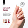 Picture of Beetles 20Pcs Gel Nail Polish Kit Fall Winter Colors Nude Pink Brown Burgundy Red Gel Polish Set with Base Top Coat Verse of Roses Kit Soak off Golden Glitter Nail Gel Valentine's Day Gifts for Women