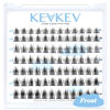 Picture of Lash Clusters 84 Pcs Cluster Lashes Eyelash Clusters DIY Cluster Eyelash Extensions Individual Lashes Thin Band & Soft (Frost,D-8-16mix)