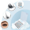 Picture of Lash Clusters 84 Pcs Cluster Lashes Eyelash Clusters DIY Cluster Eyelash Extensions Individual Lashes Thin Band & Soft (Frost,D-8-16mix)