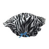 Picture of Reusable Shower Cap & Bath Cap & Lined, Oversized Waterproof Shower Caps Large Designed for all Hair Lengths with PEVA Lining & Elastic Band Stretch Hem Hair Hat - Fashionista Sassy Stripes