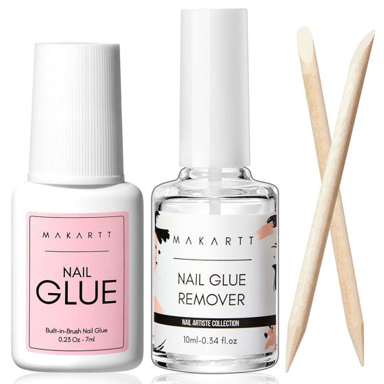 GetUSCart- Makartt Nail Glue with Glue Remover Kit, Super Strong