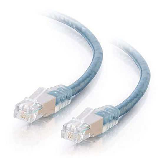 Picture of C2G RJ11 Ethernet Network Cable For DSL Internet, 100 foot long, 28726 Transparent Blue