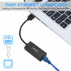 Picture of USB 2.0 to ethernet Adapter USB to RJ45 Adapter Supporting 10/100 Mbps Ethernet Network for Window/Mac OS, Surface Pro/Linux