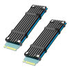 Picture of GLOTRENDS M.2 Heatsink with M.2 Thermal Pad for 2280 M.2 PCIe 4.0/3.0 NVMe SSD (2 Packs)