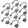 Picture of BENFEI HDMI to VGA, 10 Pack, Gold-Plated HDMI to VGA Adapter (Male to Female) for Computer, Desktop, Laptop, PC, Monitor, Projector, HDTV, Chromebook, Raspberry Pi, Roku, Xbox and More - Black