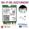 Picture of Wi-Fi 6E AX210NGW Wireless WiFi Card BT5.2 M.2 2230 Tri-Band Expands WiFi to 6GHz 160MHz 802.11ax ac MU-MIMO AX210 AX5400Mbps wifi 6E Network Card Better AX200NGW for PC Laptops Only for Windows 10 11