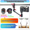 Picture of JEBUTU Super Clamp with 1/4" and 3/8" Thread and Upgraded 13in/34cm Adjustable Articulating Friction Magic Arm with 1/4" Thread, Magic Arm Camera Mount for LED Light/Flash Light/Microphone/Monitor