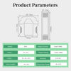 Picture of Analog Signal Isolator Transmitter Splitter,DC24V Current Signal Isolator,1 Input 2 Output Power Supply Distributor,4-20mA PLC Detect Signal Conditioner,DIN Rail Mount,Transmitter Conditioner Module