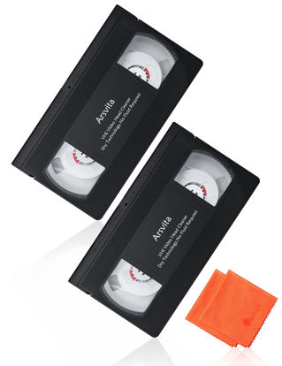 Picture of Arsvita VHS / VCR Head Cleaner, 2 Pack Video Head Cleaning Kit for VHS / VCR Players, Dry