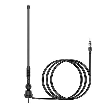 Picture of JSZAAHZ Waterproof Marine Antenna AM FM Golf Cart ATV UTV RV Car Stereo, Boat Mast Flexible radio antenna for Truck Excavator Tractor RVR Yacht Pontoon