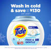 Picture of Tide PODS Free and Gentle Laundry Detergent Soap Pacs 112 ct HE Compatible and Coldwater Clean