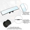 Picture of Car Rearview Mirrors, Interior Clip-on Panoramic Rear View Mirror for Car, Wide Viewing Range, 12 inch HD Universal Use for Cars, SUVs, Trucks, Vehicles (White)