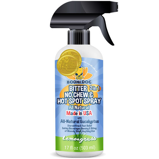 Picture of Bodhi Dog New Bitter 2 in 1 No Chew & Hot Spot Spray | Natural Anti-Chew Remedy | Safe for Skin, Wounds, Anything Else | Made in USA