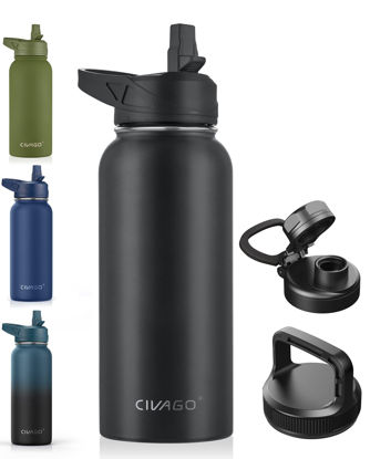 Popular 32oz Handle Carabiner Straw Lid Thermo Tank Double Wall Wide Mouth Water  Bottles Insulated Bottle with Paracord Bracelet - China Water Bottle Double  Wall and Insulated Water Bottle price