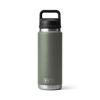 Picture of YETI Rambler 26 oz Bottle, Vacuum Insulated, Stainless Steel with Chug Cap, Camp Green