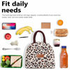 Picture of BALORAY Lunch Bag for Women Men Insulated Lunch Box for Adult Reusable Lunch Tote Bag for Work, Picnic or Travel (Leopard)