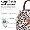 Picture of BALORAY Lunch Bag for Women Men Insulated Lunch Box for Adult Reusable Lunch Tote Bag for Work, Picnic or Travel (Leopard)