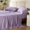 Picture of Bedsure Cooling Sheets Set, Rayon Made from Bamboo, King Size Sheets, Deep Pocket Up to 16", Hotel Luxury Silky Soft Breathable Bedding Sheets & Pillowcases, Lilac