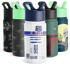 Picture of Simple Modern Star Wars R2D2 Kids Water Bottle with Straw Lid | Insulated Stainless Steel Reusable Tumbler Gifts for School, Toddlers, Boys | Summit Collection | 14oz, R2D2