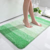 Picture of OLANLY Luxury Bathroom Rug Mat, Extra Soft and Absorbent Microfiber Bath Rugs, Non-Slip Plush Shaggy Bath Carpet, Machine Wash Dry, Bath Mats for Bathroom Floor, Tub and Shower, 36x24, Green