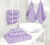 Picture of American Soft Linen Luxury 6 Piece Towel Set, 2 Bath Towels 2 Hand Towels 2 Washcloths, 100% Turkish Cotton Towels for Bathroom, Lilac Towel Sets