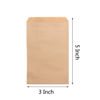 Picture of 100-pack 3x5 Inches Natural Kraft Paper Bags for Bakery Cookies Treats Snacks Sandwiches Popcorn Small Gift bag