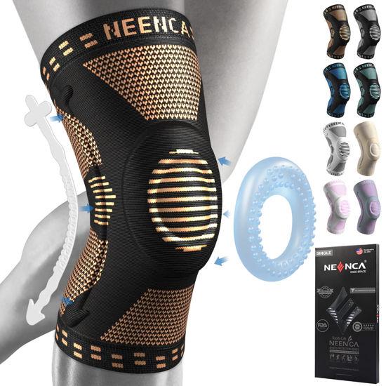  NEENCA Plus Size Knee Brace for Knee Pain, Knee Support with  Side Stabilizers & Patella Gel Pad, Knee Compression Sleeve for Meniscus  Tear, Arthritis Joint Pain Relief, ACL, PCL, All Sports.