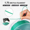 Picture of AMOLEN PLA 3D Printer Filament, High Speed Dark Green PLA Filament 1.75mm, PLA 3D Printing Filament for Most FDM 3D Printer, 1kg Spool(2.2lbs), Dark Green