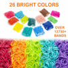 Picture of 12730+ Loom Rubber Bands Refill Kit in 26 Color with 500 Clips,6 Hooks, Premium Bracelet Making Kit for Kids Weaving DIY Crafting Gift