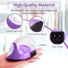 Picture of Mini Craft Iron Mini Heat Press Mini Iron Portable Handy Heat Press Small Iron with Charging Base Accessories for Beads Patch Clothes DIY Shoes T-Shirts Heat Transfer Vinyl Projects (Purple)