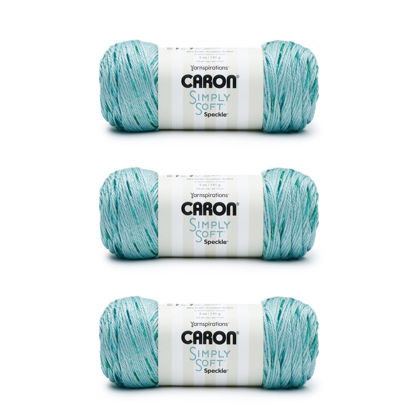 Picture of Caron Simply Soft Abyss Speckle Yarn - 3 Pack of 141g/5oz - Acrylic - 4 Medium (Worsted) - 235 Yards - Knitting/Crochet