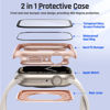 Picture of Goton 2 in 1 Waterproof Case for Apple Watch Screen Protector 40mm SE 2nd Gen Series 6 5 4 SE, 360 Protective Glass Face Cover + Back Frame for iWatch 6 5 4 SE Accessories 40 mm, Original Rose Gold