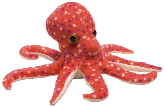 Picture of Wild Republic Octopus Plush, Stuffed Animal, Plush Toy, Gifts for Kids, Hug’ems 10 inch