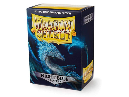 Picture of Dragon Shield Matte Night Blue Standard Size 100 ct Card Sleeves Individual Pack