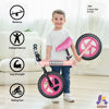 Picture of KRIDDO Toddler Balance Bike 2 Year Old, Age 18 Months to 5 Years Old, 12 Inch Push Bicycle with Customize Plate (3 Sets of Stickers Included), Steady Balancing, Gift Bike for 2-3 Boys Girls, Pink