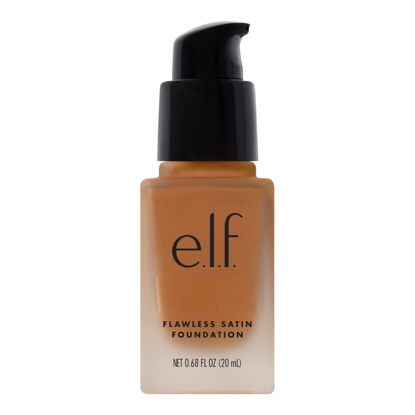 Picture of e.l.f. Flawless Finish Foundation, Lightweight & Medium Coverage, Semi-Matte Finish, Caramel, 0.68 Fl Oz (20mL)