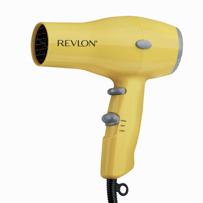 Picture of REVLON Compact Hair Dryer | 1875W Lightweight Design, Perfect for Travel, (Yellow)