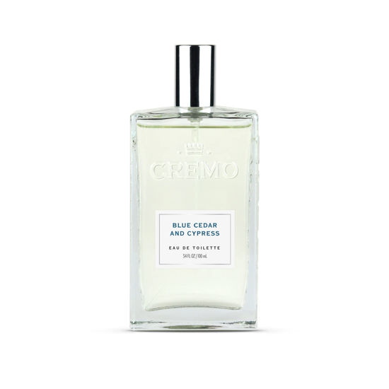 Picture of Cremo Blue Cedar & Cypress Cologne Spray, A Woodsy Scent with Notes of Lemon Leaf, Cypress and Cedar, 3.4 Fl Oz