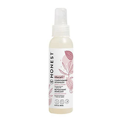 Picture of The Honest Company Conditioning Hair Detangler | Leave-in Conditioner + Fortifying Spray | Tear-free, Cruelty-Free, Hypoallergenic | Almond Nourishing, 4 fl oz