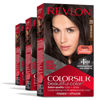 Picture of Revlon Permanent Hair Color, Permanent Brown Hair Dye, Colorsilk with 100% Gray Coverage, Ammonia-Free, Keratin and Amino Acids, Brown Shades (Pack of 3)