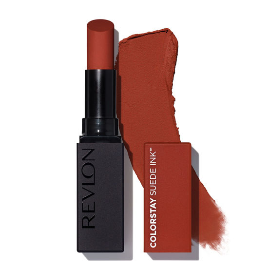 Picture of REVLON Lipstick, ColorStay Suede Ink, Built-in Primer, Infused with Vitamin E, Waterproof, Smudgeproof, Matte Color, 006 In the Money (Pack of 1)