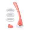 Picture of Billie Razors for Women Shave Kit - Women’s Razor + 4 x 5-Blade Razor Refills + Magnetic Holder - Coral