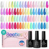 Picture of Beetles Pastel Gel Nail Polish Kit, 36 Colors Spring Nail Polish Set with Base Gel Glossy & Matte Top Coat for 2023 Spring Summer Nail Design Gift Nail Decorations DIY Home