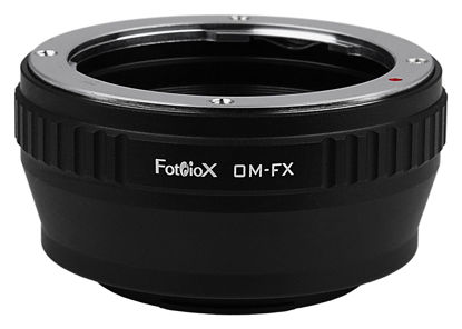 Picture of Fotodiox Lens Mount Adapter Compatible with Olympus Zuiko (OM) 35mm SLR Lens on Fuji X-Mount Cameras